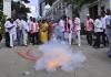 BRS Leaders Celebrate Supreme Court Bail Decision with Festive Display in Hyderabad