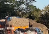 Elephant attacks a lorry for food in Bandipur National Park.