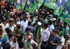 AIMIM Holds Rally Ahead of Inauguration of Aramgarh-Zoo Park Flyover