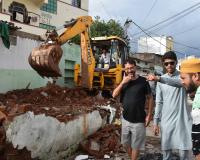 Local Authorities Resolve Issues at Gangana Nagar Nala Following Heavy Rain