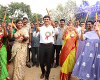 Women Celebrate Bathukamma with Enthusiasm at Event Organized by Hyderabad City Police