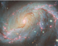 Hubble Telescope captures dazzling display in galaxy NGC 1672