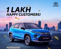 Toyota Urban Cruiser Hyryder Surpasses 1 Lakh Sales Milestone in India