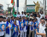 Remarks on Ambedkar: Congress protests against Amit Shah in Hyderabad