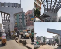 Video: Hyderabad’s Malakpet-Santosh Nagar flyover work delay leads to traffic woes