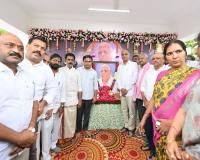 BRS Leaders, Including KTR and Harish Rao, Visit Former MLA Marri Janardhan Reddy's Residence to Offer Condolences