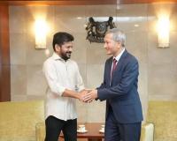 Revanth Reddy Visits Singapore, Meets Foreign Minister Vivian Balakrishnan