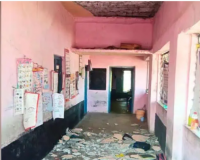 One year after renovation, Telangana Anganwadi ceiling collapses, injuring 5 children.