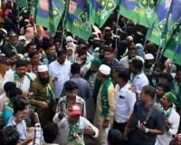 AIMIM Holds Rally Ahead of Inauguration of Aramgarh-Zoo Park Flyover