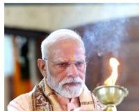 Modi prays for public well-being; celebrates Durga Puja