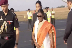 President Murmu arrives in Hyderabad on four-day visit