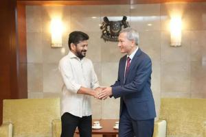 Revanth Reddy Visits Singapore, Meets Foreign Minister Vivian Balakrishnan