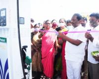 Koppula Ishwar, Minister  inaugurated the newly constructed Sri Lakshmi Narasimha Filling Station 